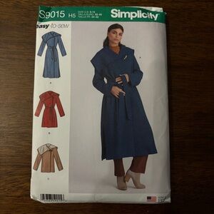 Simplicity Easy to Sew Pattern S9015 H5 for Women’s Coat in Three Lengths